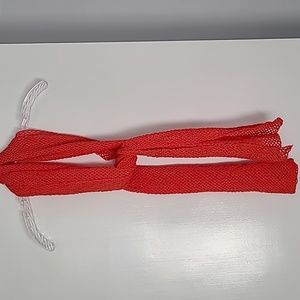 NWOT Hand Crocheted Scarf.  Coral.